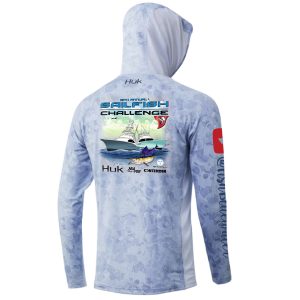 2022 Operation Sailfish Huk Mens Hooded Long Sleeve Performance