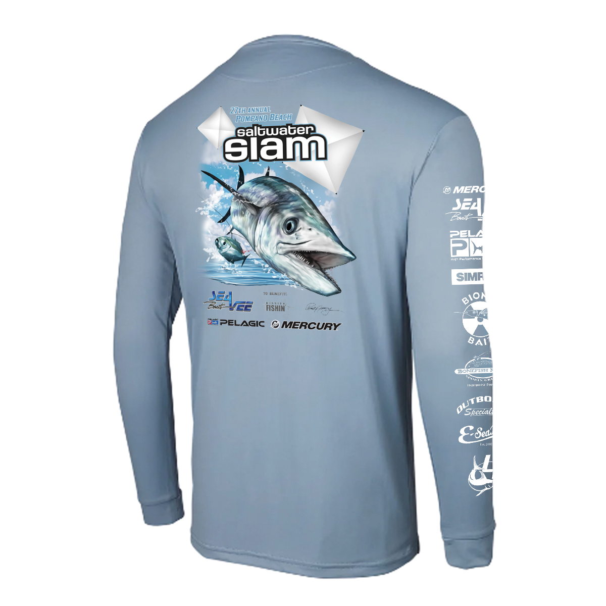 2022 Saltwater Slam Pelagic Mens Long Sleeve Performance Shirt – Slate –  Bluewater Movements, INC.